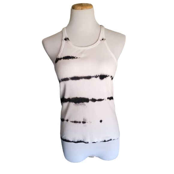 Levi’s tie dye High Neck Tank Top Womens Medium Black and White - Picture 3 of 13